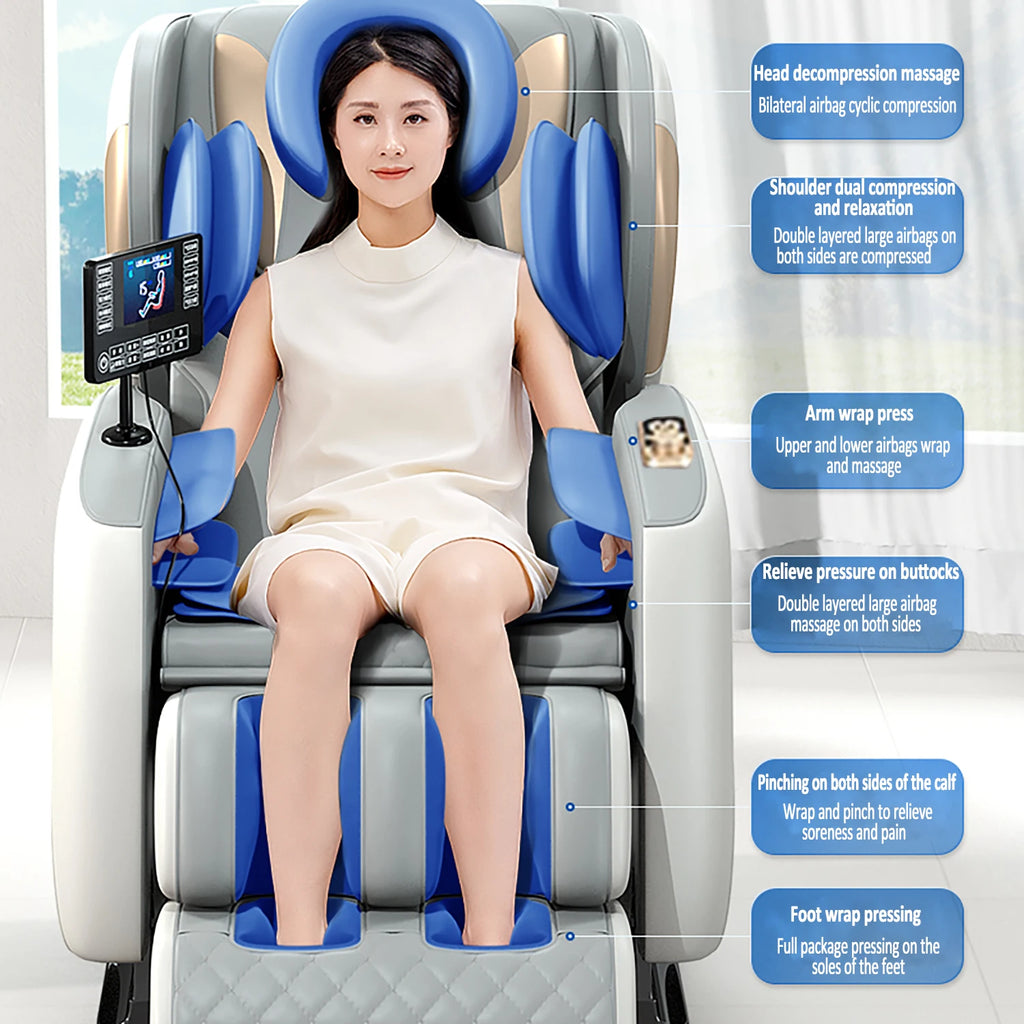 Massage Chair Zero Gravity Recliner with Heat Therapy & Bluetooth Massage Chairs Tidesmit