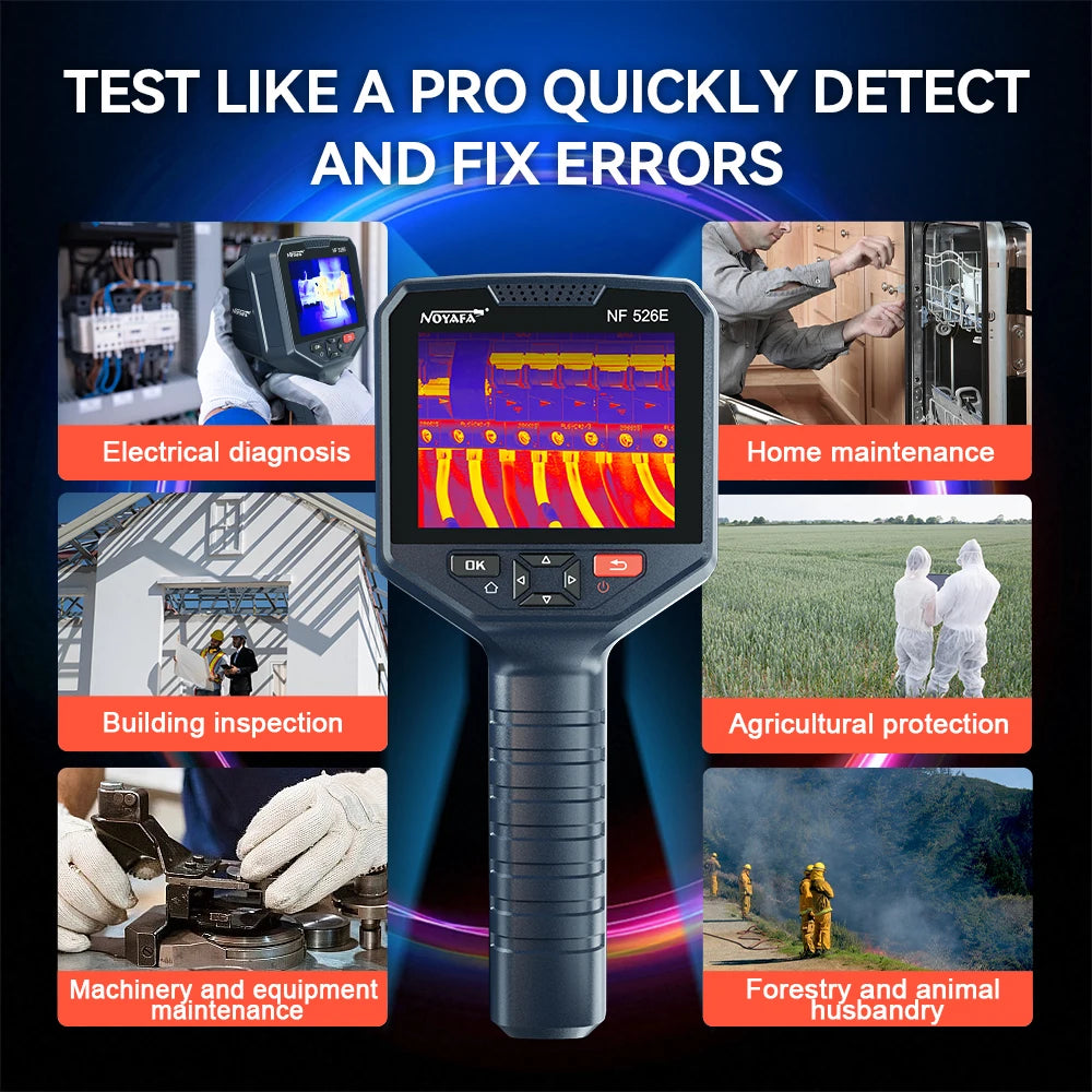 NOYAFA NF-526E Thermal Imager 256*192 Handheld thermal Camera Infrared Temperature Meter For Repair, PCB, Circuit Testing