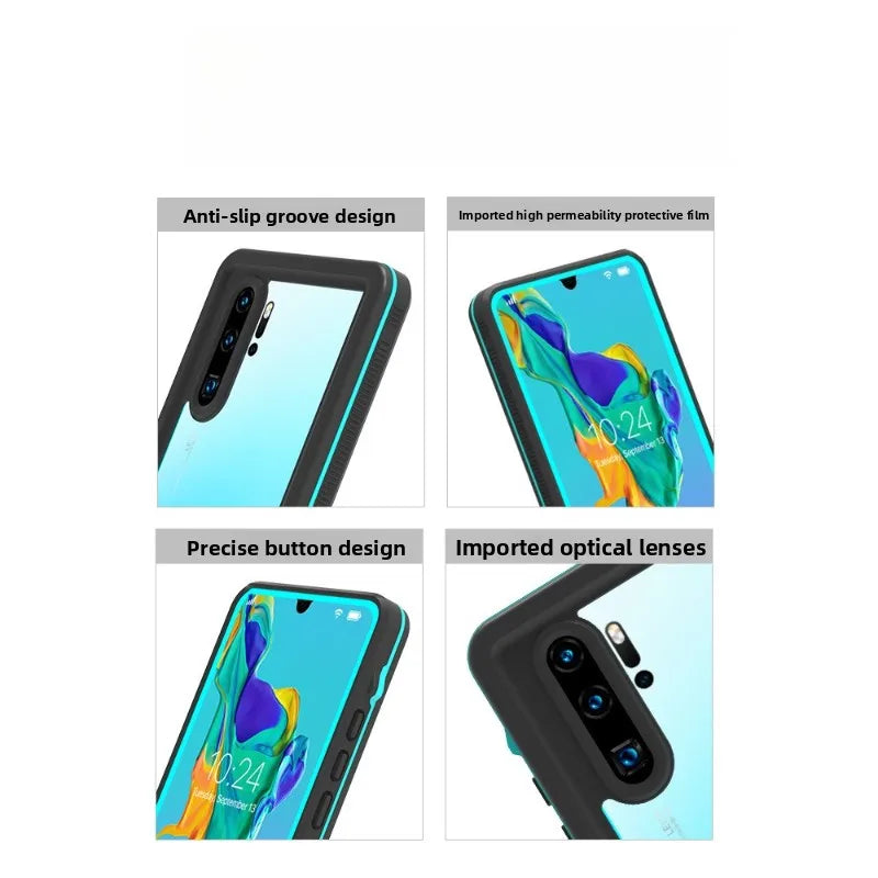 Huawei P30 Pro Waterproof Case | Military-Grade Shock-Absorbing Cover Tidesmit