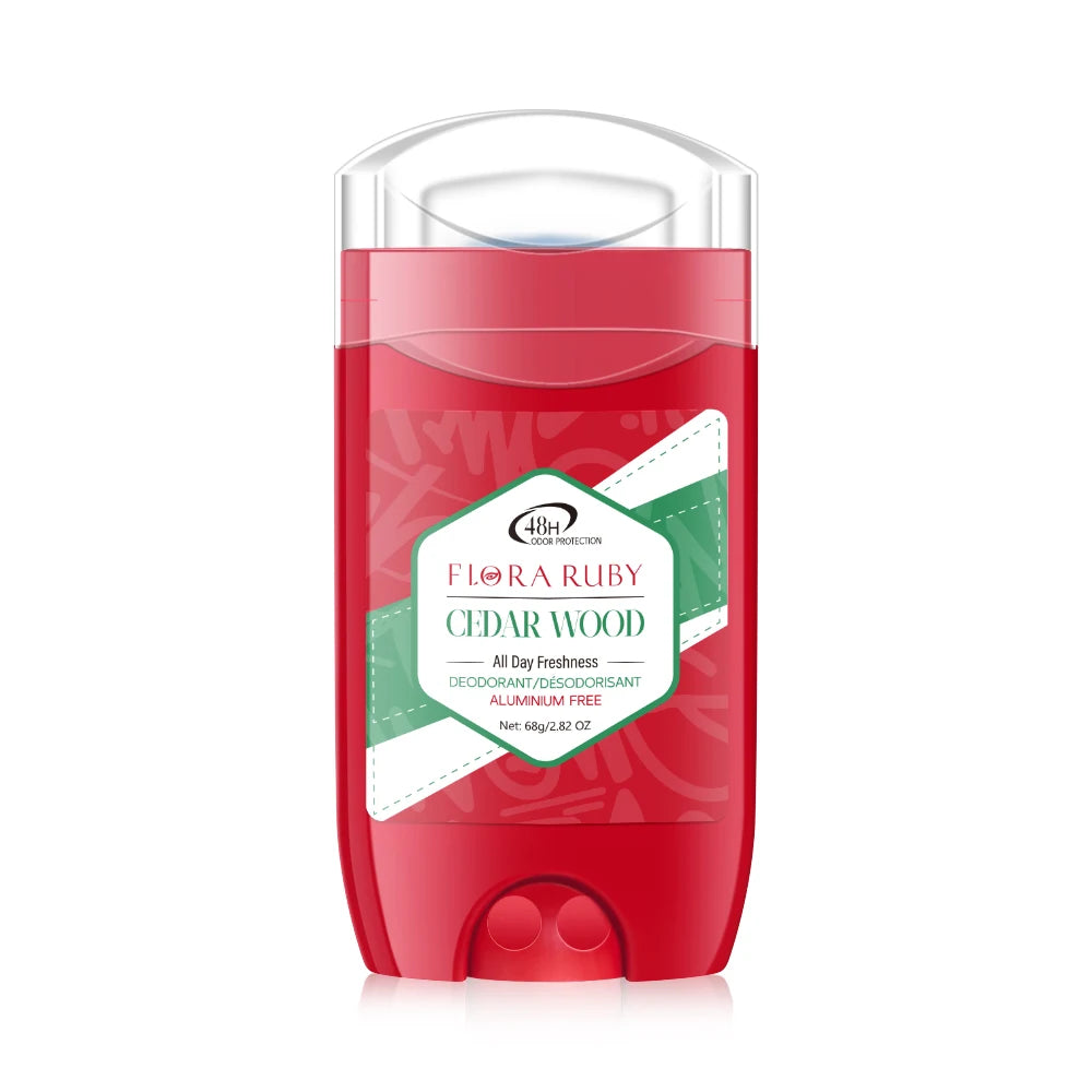 Tidesmit Flora Ruby 68g stick male deodorant provides 48-hour long-lasting odor protection and a fresh scent.