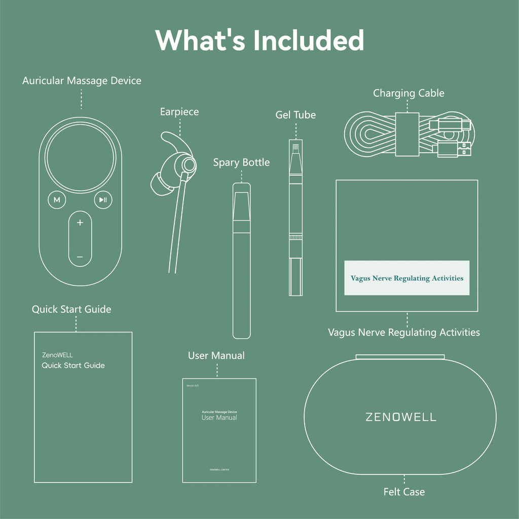 Vagus Nerve Stimulator for Sleep and Headache Relief - Tidesmit Back Massage Instrument Tidesmit