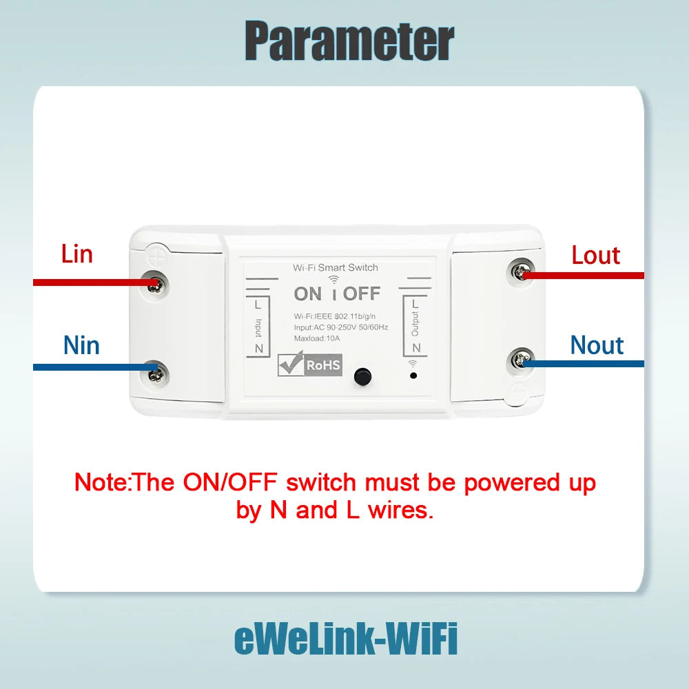 WiFi Smart Light Switch, Alexa & Google Home Compatible - Tidesmit Tidesmit