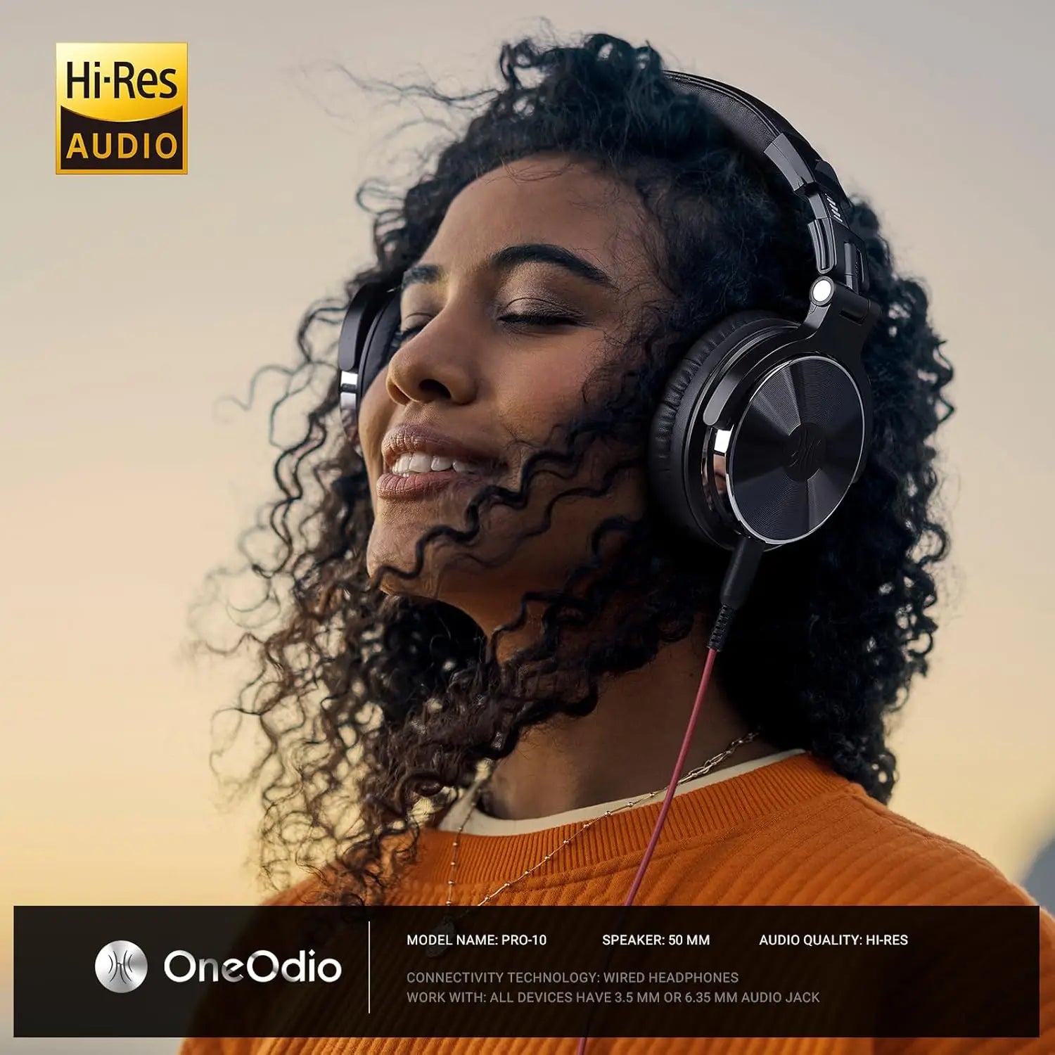 Pro-10 Studio Monitor Headphones with 50mm HiFi Drivers Tidesmit