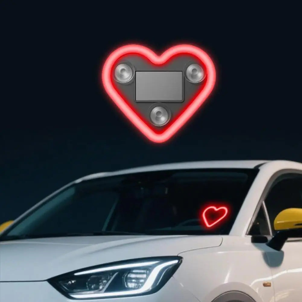 Solar Heart LED Interior Light - Wireless Ambient Atmosphere Lamp Tidesmit