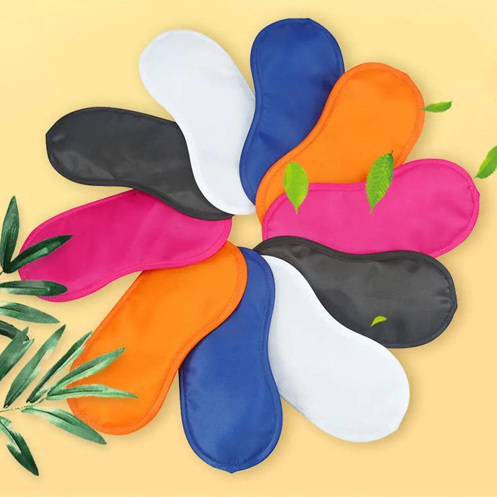 Imitated Silk Eye Patch Shading Sleep Eye Mask Eye Patch Lunch Break Sleep Eye Mask Travel Relax Eyeshade Cover 1/2/3/5/10pcs