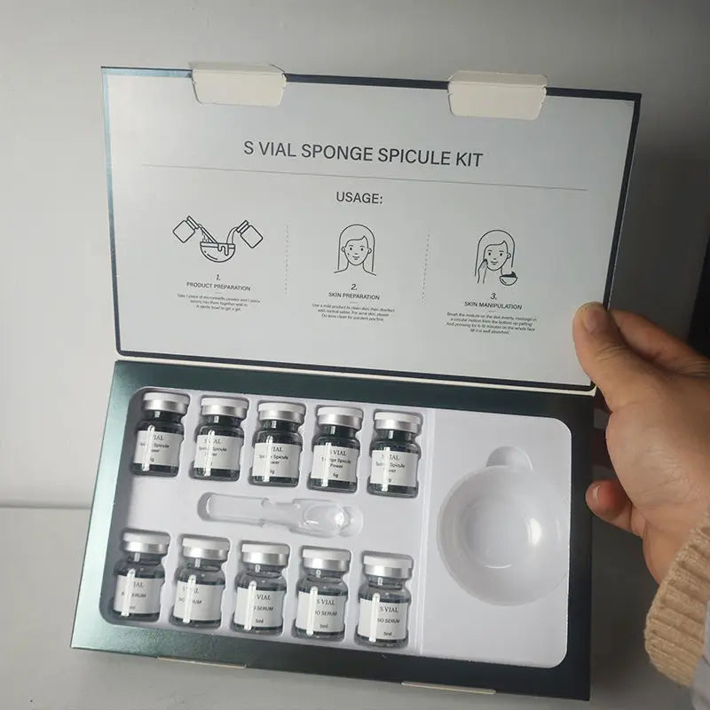 Sponge Spicule Bio-Microcrystalline Deep Pore Cleansing Kit Scrubs Treatments 1 box Tidesmit