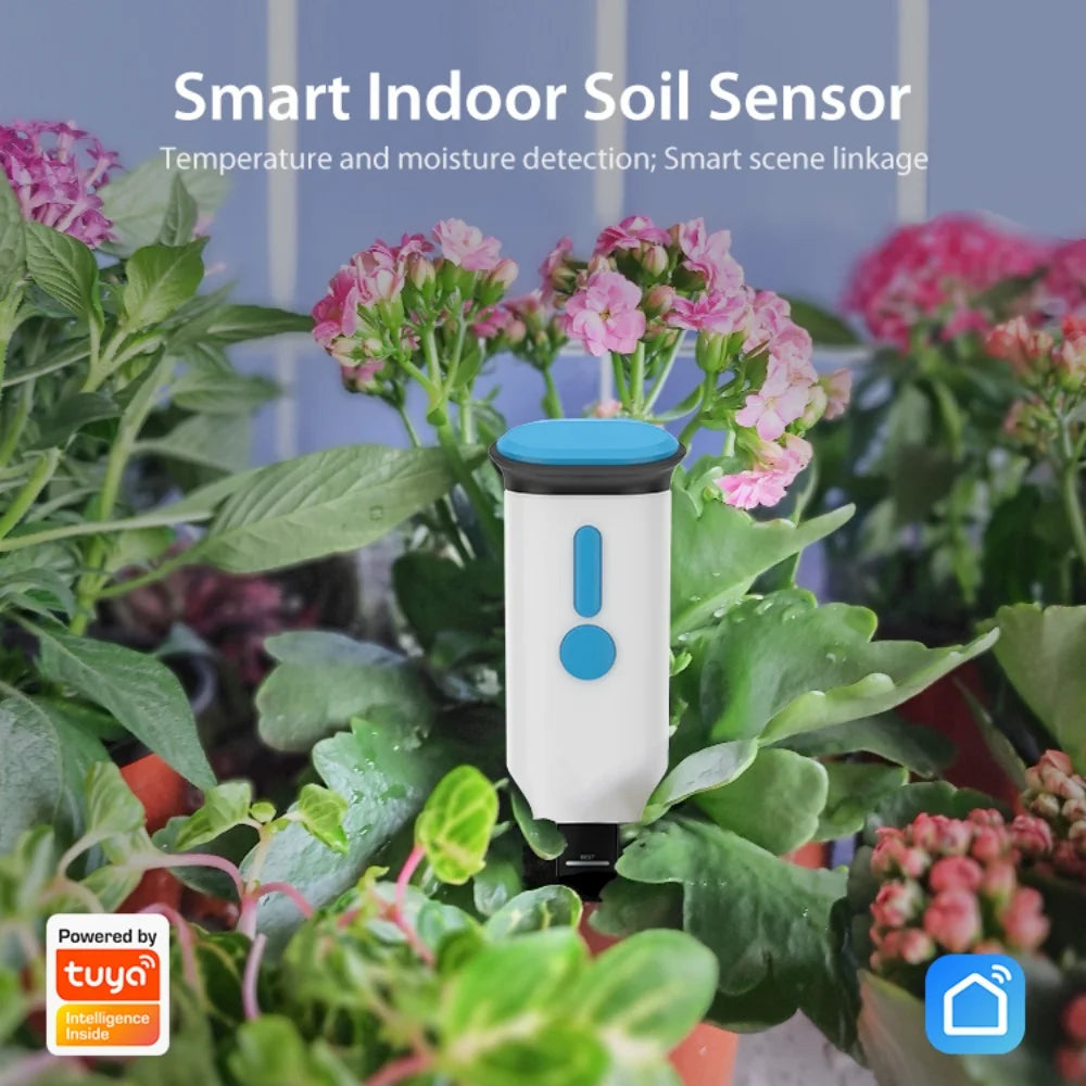 Tuya WiFi Smart Soil Sensor IP66 Waterproof BT 5.0 Garden Automatic Temperature Moisture Detection Smart Scene Linkage For Plant
