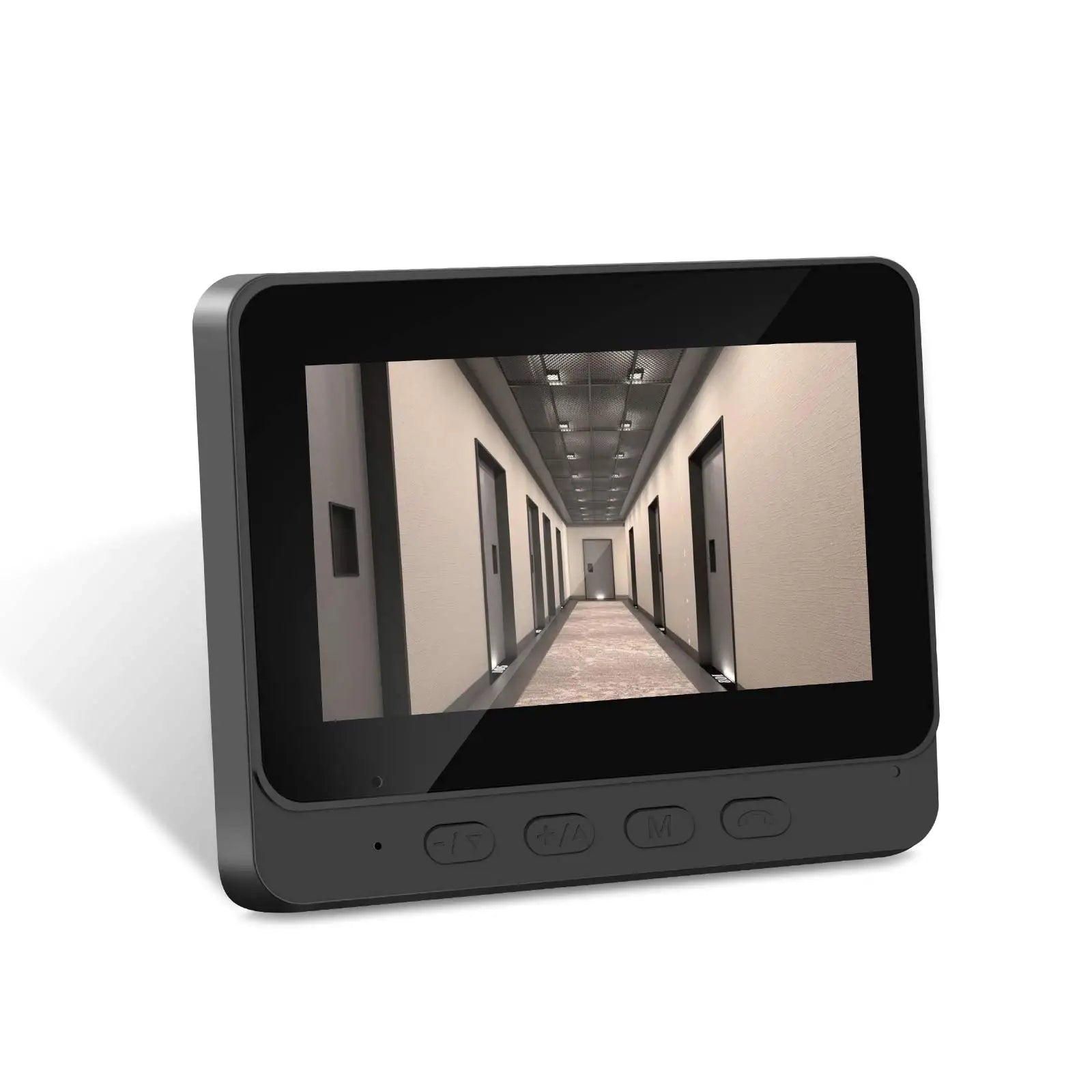 Podofo Wireless Video Doorbell with Screen 4.3'' IPS HD Smart Intercom 2.4G No WIFI Visible Doorbell Two-Way Talk Night Vision