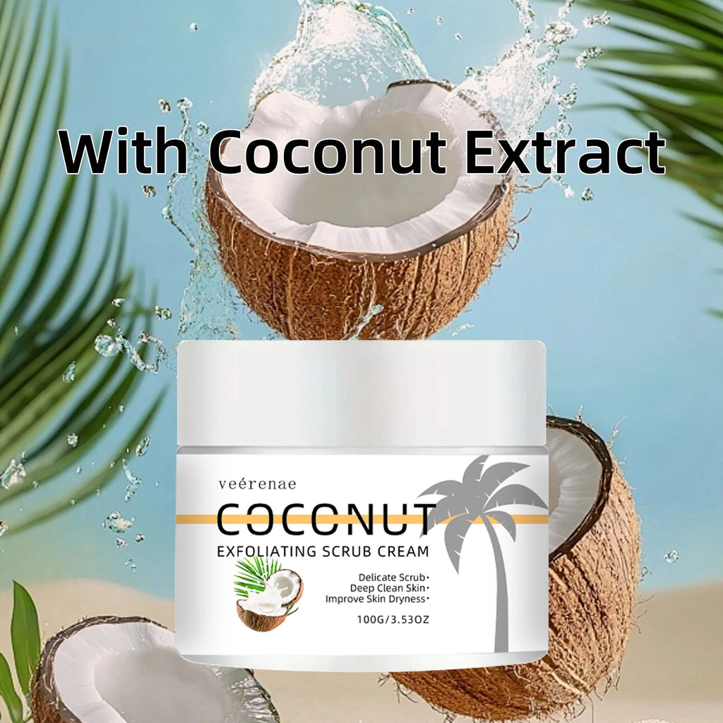 Coconut Exfoliating Scrub with Walnut Grains - Tidesmit 150g Scrubs Treatments Tidesmit