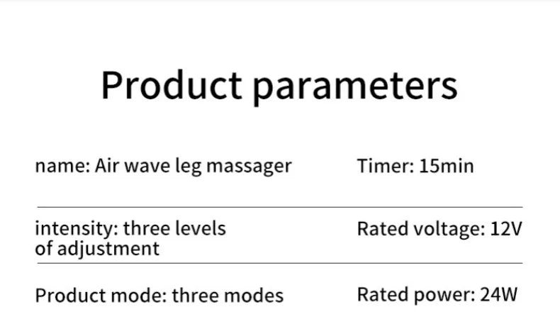 Air Pressure Leg Massager with Heat Therapy & Deep Tissue Relief Back Massage Instrument Tidesmit