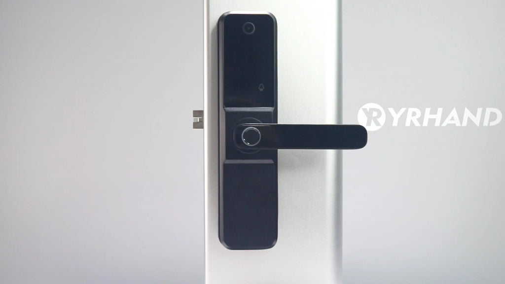 YRHAND Tuya Wifi fechadura eletronica digital Smart Door Lock With Biometric Camera Fingerprint Smart Card Password For home