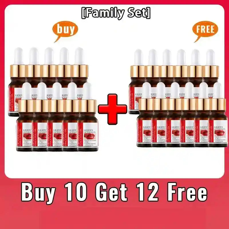Lip Plumping Serum With Hyaluronic Acid - Hydrating Lip Treatment Lip Care Buy 10 Get 12 Free Tidesmit