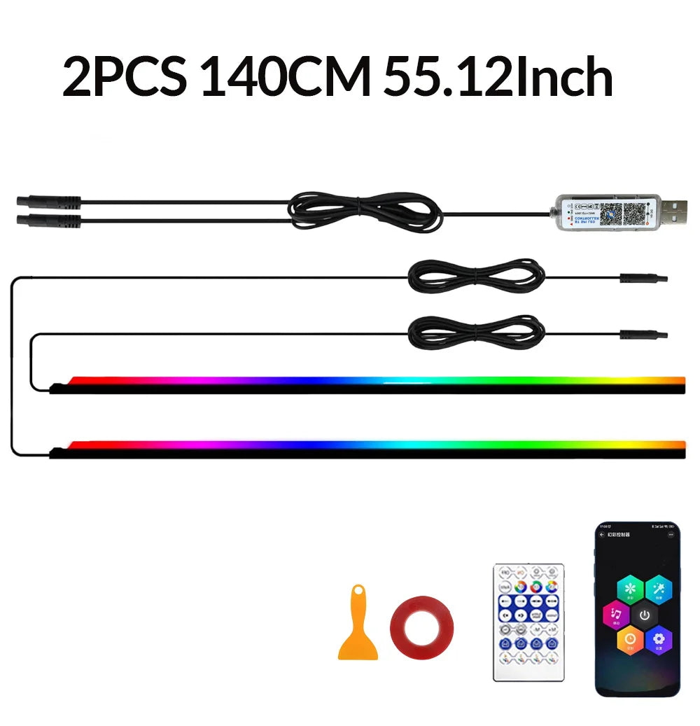 Pro Ring Light with Adjustable Color Temperature for Content Creation 2PCS 140cm 55.12in Tidesmit