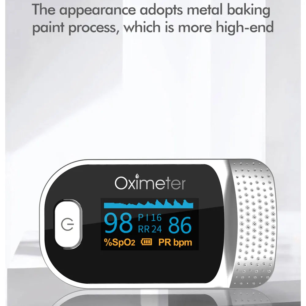 JianyouCare Finger Pulse Oled Oximeter Portable RR Blood Oxygen Saturation Meter Respiratory Rate Oximetro De Dedo Pulsioximetro