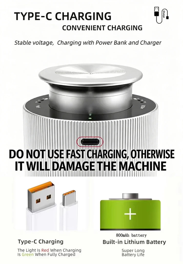 Portable Car Aroma Diffuser Battery Operated Scent Air Machine USB Rechargeable Waterless Diffuser For Essential Oil Nebulizer