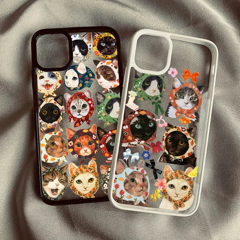 Colorful Cat Phone Case for iPhone 16 Pro Max - Military-Grade Protection Tidesmit