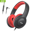 Kids Wired Headphones with Volume Limiting – Foldable Stereo Audio BlackRed Tidesmit