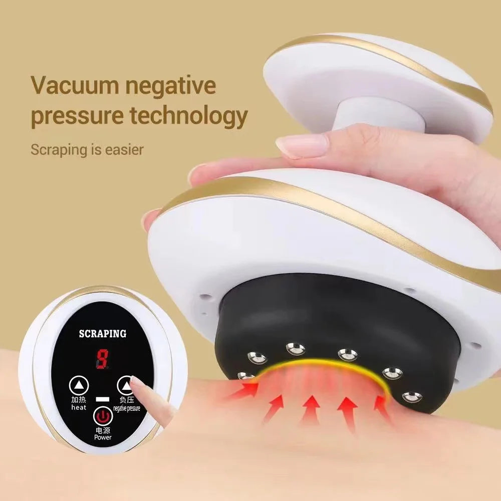 Electric Guasha Body Massager with Heat Therapy for Muscle Relief Body Shaping Massage Equipment Tidesmit