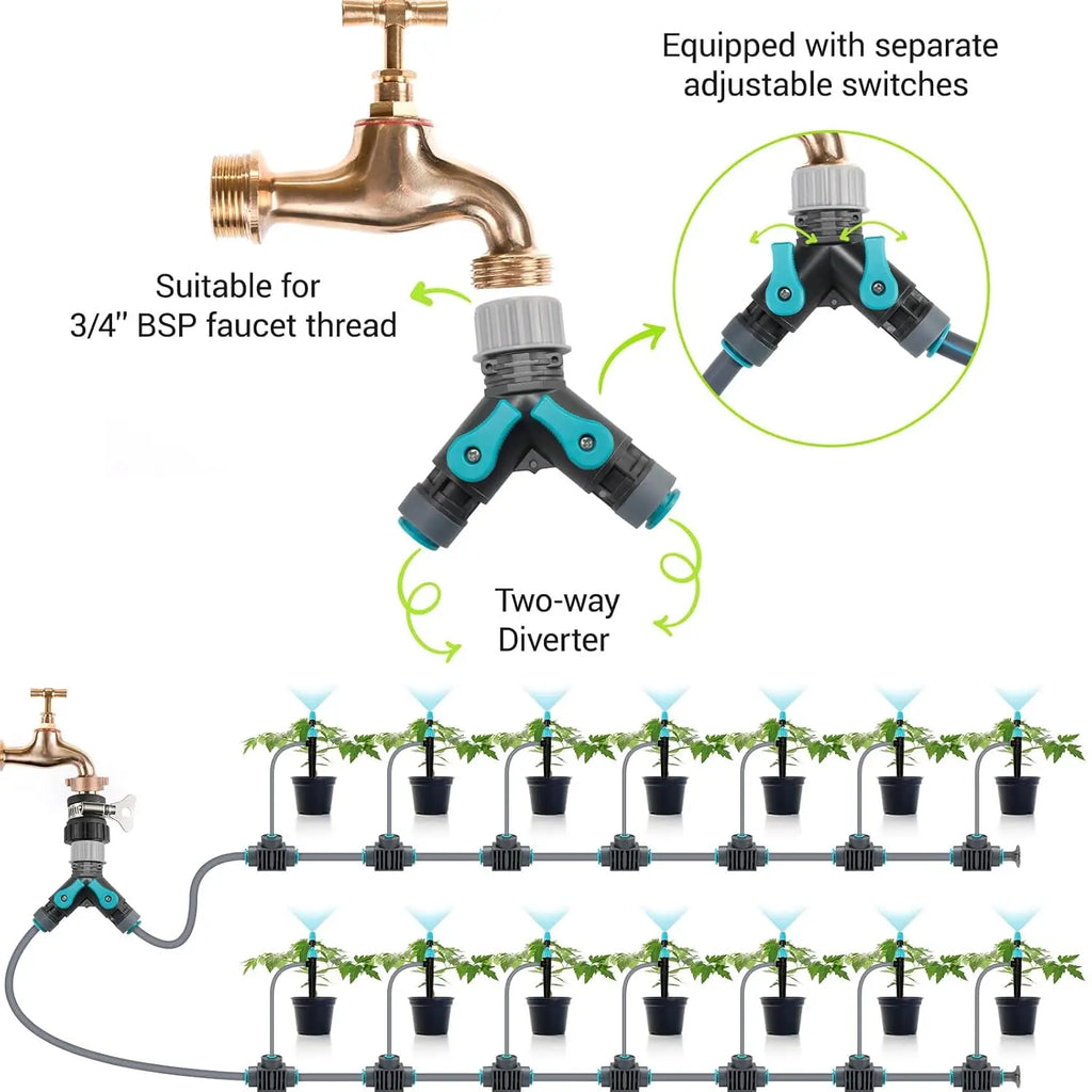 20/30M DIY Drip Irrigation System Automatic Watering System Garden Hose Micro Drip Garden Watering Kits Adjustable Drippers