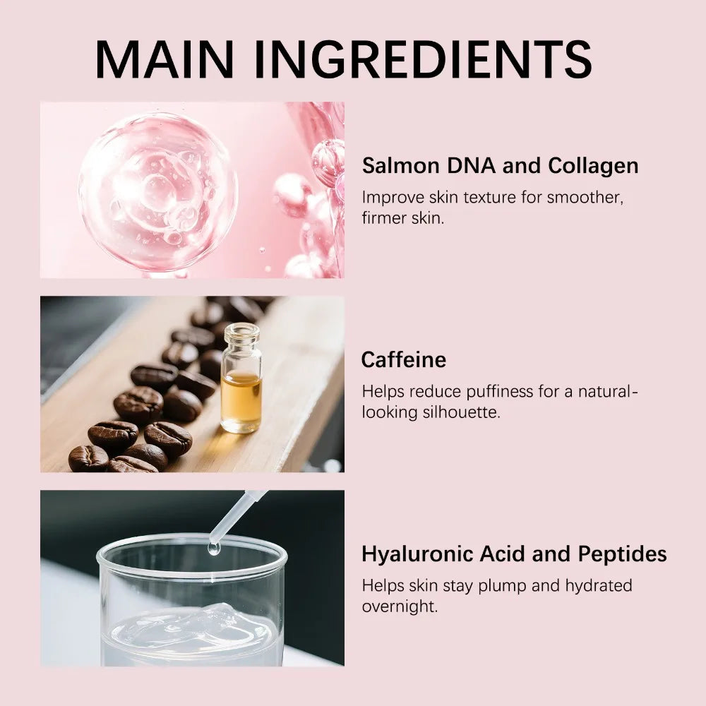 Tidesmit Korean Night Collagen Sleep Mask texture close-up for firming skin and achieving glass-like complexion