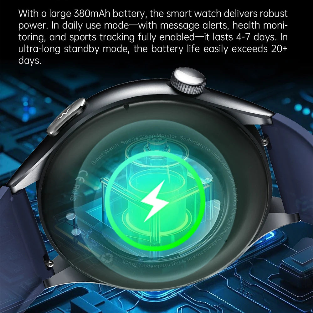 2026 New Health Analysis ECG+PPG Smart Watch Body Fat Uric Acid Blood Pressure Heart Rate Tracker NFC Smartwatch For Android IOS