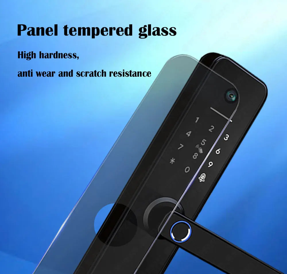 Tuya visual Wifi Digital Electronic Smart Fingerprint Door Lock With Biometric Camera intelligence Card Password Key Unlock