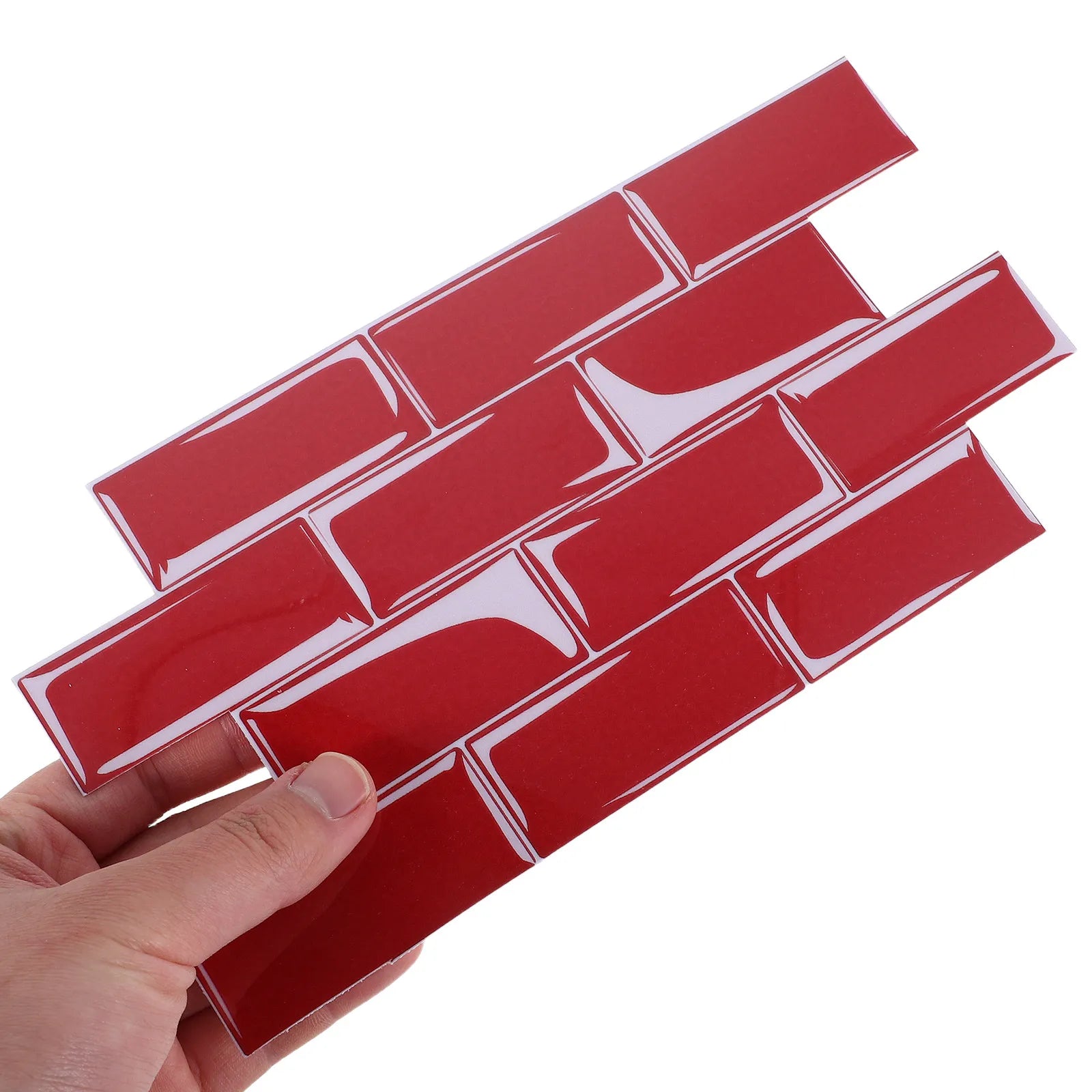 10Pcs Sleek Minimalist Peel and Stick Tile Stickers for Kitchen Backsplash Waterproof Oil Resistant PVC Wall Decals Decor