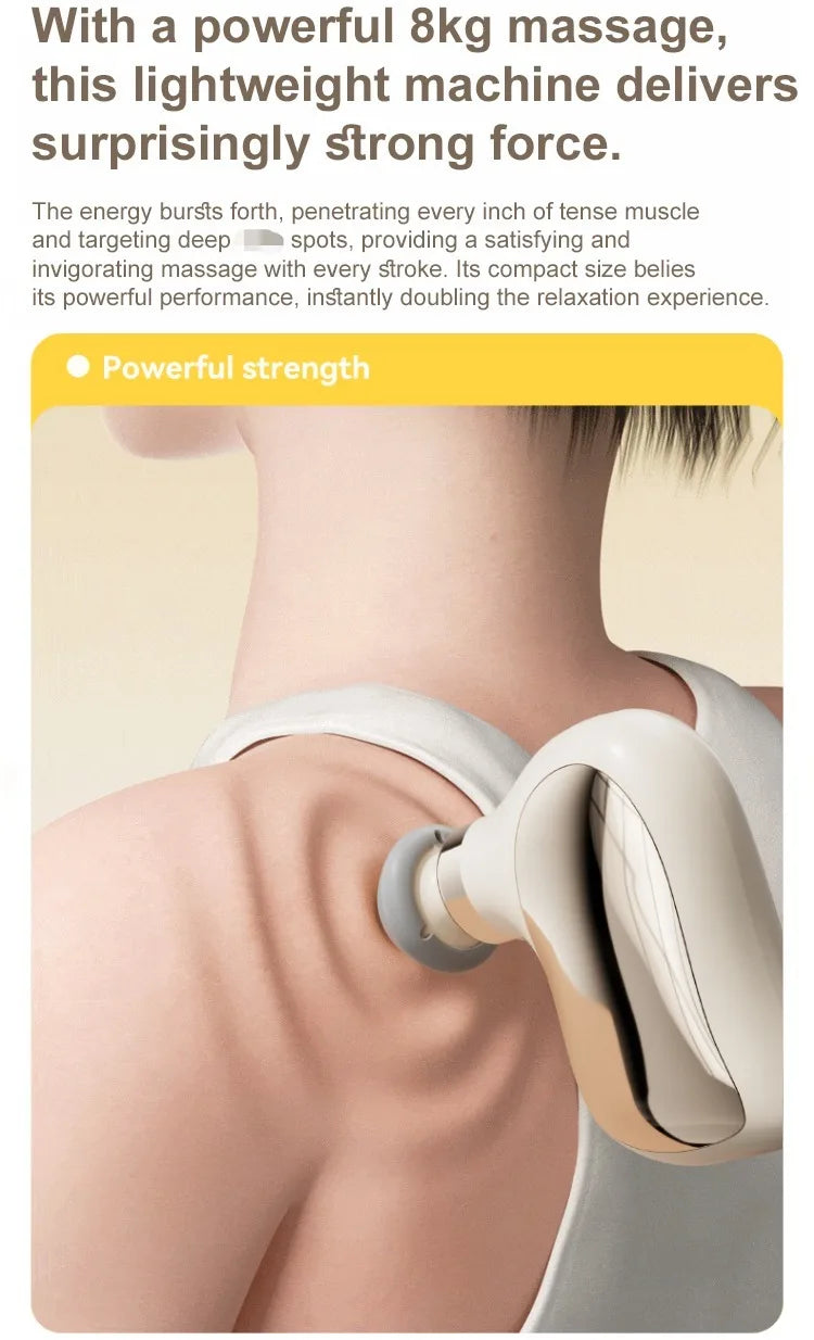 Muscle Massage Gun - Deep Tissue Percussive Therapy Tool, Stone, Type C Fascia Gun Tidesmit