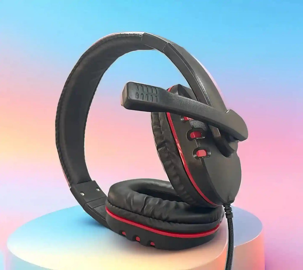 Wired Gaming Headset with Noise Reduction - Red | Tidesmit Tidesmit