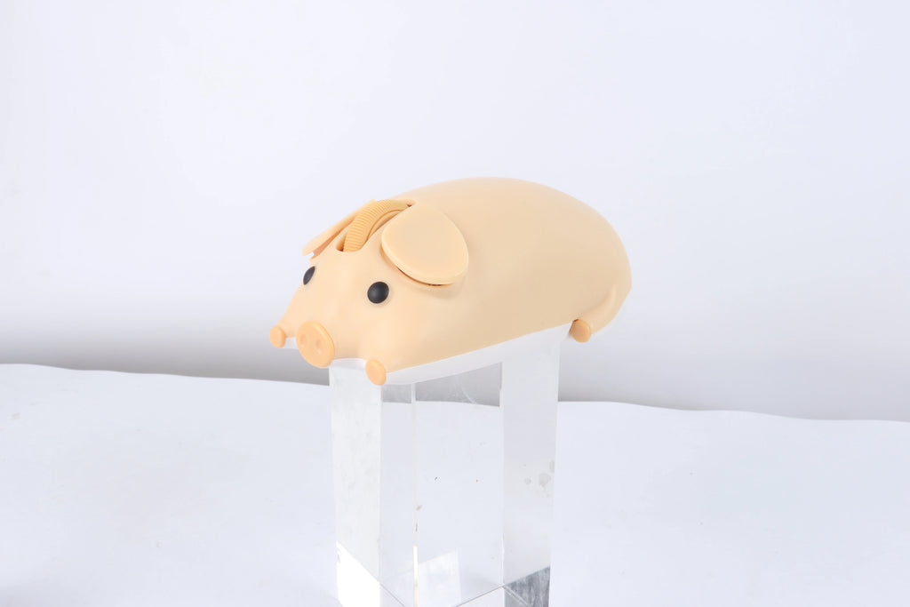 Cute 3D Little Pig Wireless Mouse 2.4G Bluetooth Dual-mode Silent For Women Office Laptop PC