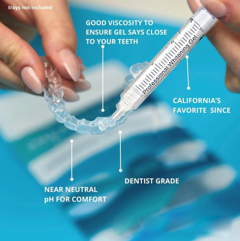 Tidesmit dental grade teeth whitening gel refill syringe for Invisalign style whitening trays