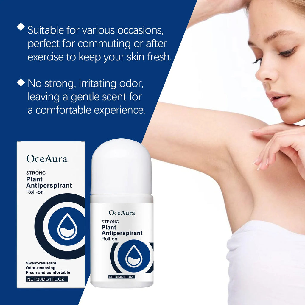 Tidesmit roll-on antiperspirant deodorant for lasting sweat protection and effective body odor elimination.
