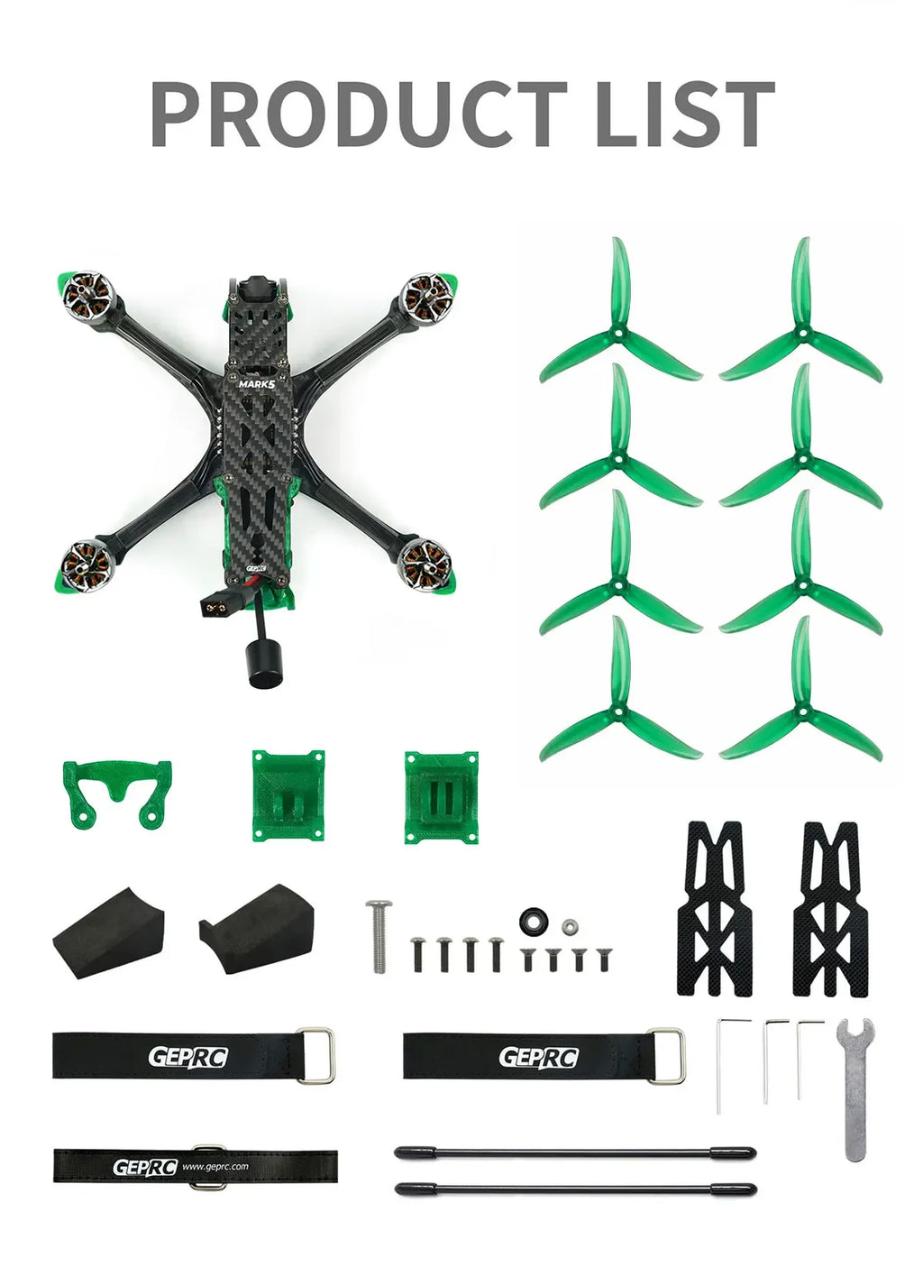 GEPRC Mark5 O3 HD 5-Inch FPV Drone 6S TBS Nano Orange Tidesmit