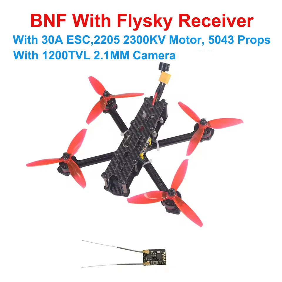 F220 5 Inch FPV Racing Drone 4S Brushless Kit for Precision Flight BNF W Flysky RX Tidesmit
