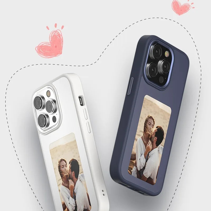 NFC Ink Screen Phone Case for iPhone | DIY Display & Drop Protection Tidesmit