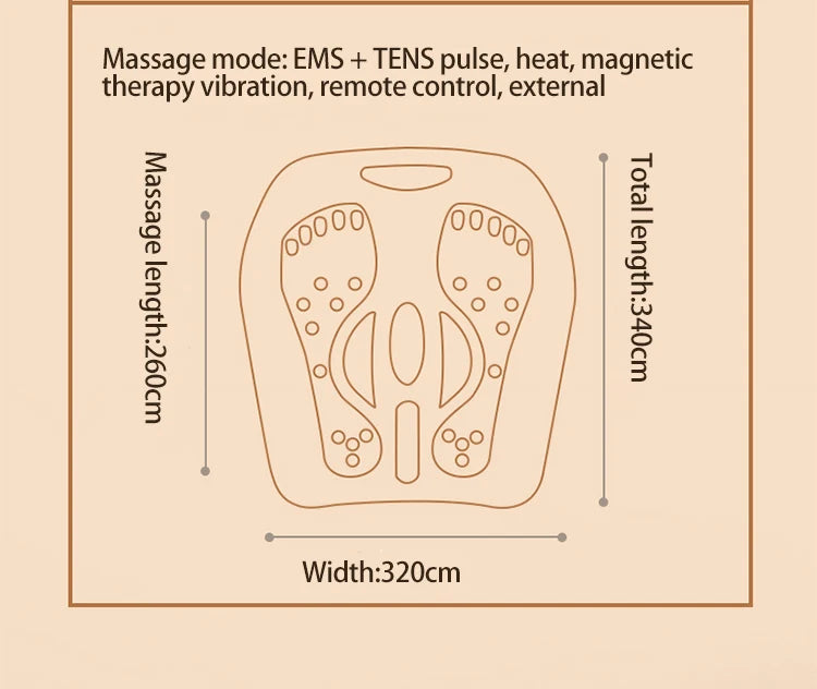 Vibration Foot Massager with Heat and Remote | Tidesmit Wellness Tool Relaxation Treatment Tidesmit