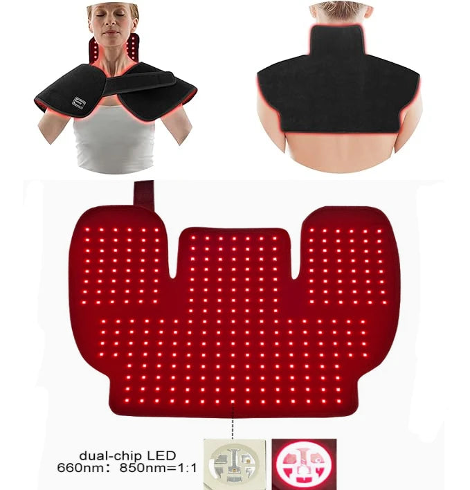 Red Light Therapy Pad for Shoulder and Neck Pain Relief | Tidesmit Massage Chairs Tidesmit