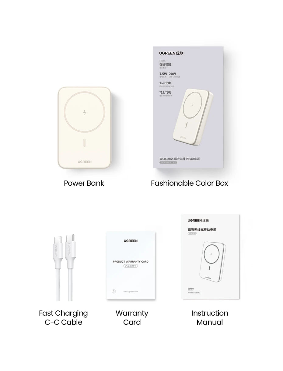 Tidesmit 10000mAh Magnetic Power Bank with Fast Charging Stand Tidesmit