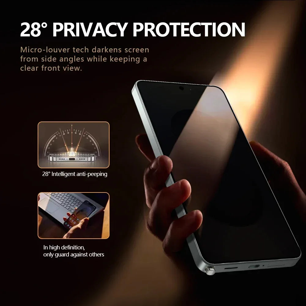 Anti-Spy Screen Protector for Samsung Galaxy S24 Ultra - 9H Privacy Glass Tidesmit