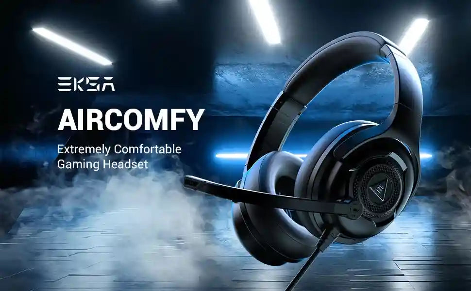 Gaming Headset with Microphone - Over-ear Wired Stereo for PC and PS5 Tidesmit