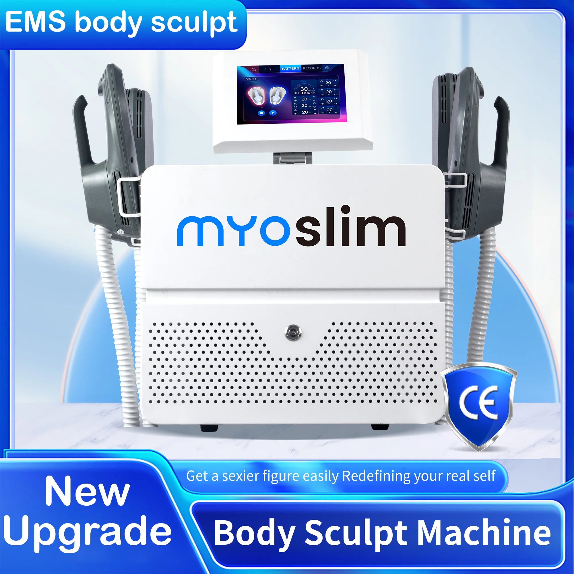 EMSzero Sculpting Machine with RF Handles - Professional Muscle Stimulator Body Shaping Massage Equipment Tidesmit