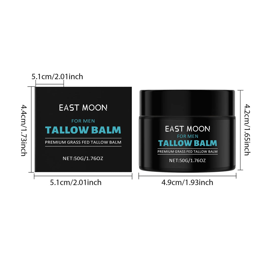 Tallow Facial Care Balm for Man Nourish Dry Improve Elasticity Remove W-rinkle Oil Control Glowing Skin Face Moisturizer Creams