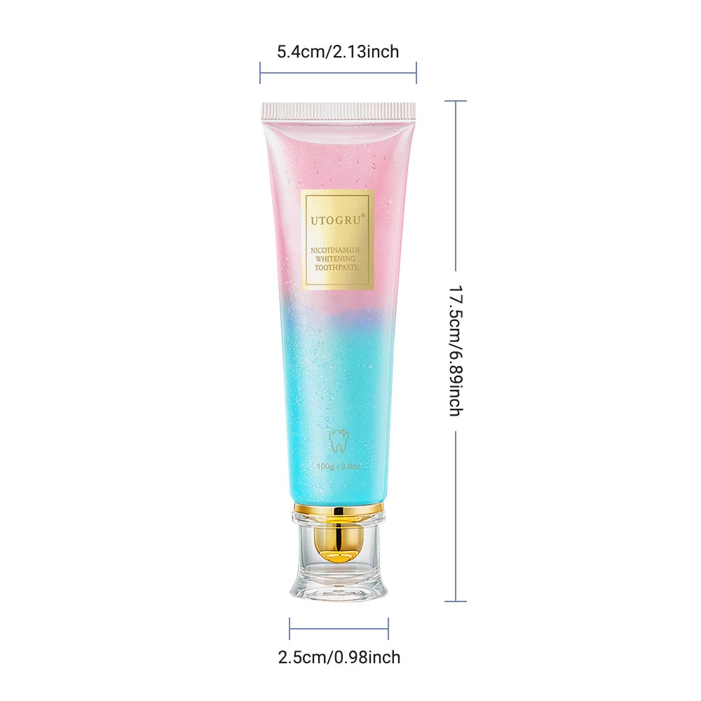 Tidesmit 100g Niacinamide teeth whitening toothpaste for stain removal and fresh breath