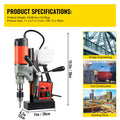 SucceBuy Magnetic Drill 1200W 1.57" Boring Diameter 2922lbf/13000N Portable Electric Mag Drill Press 580 RPM Drilling Machine