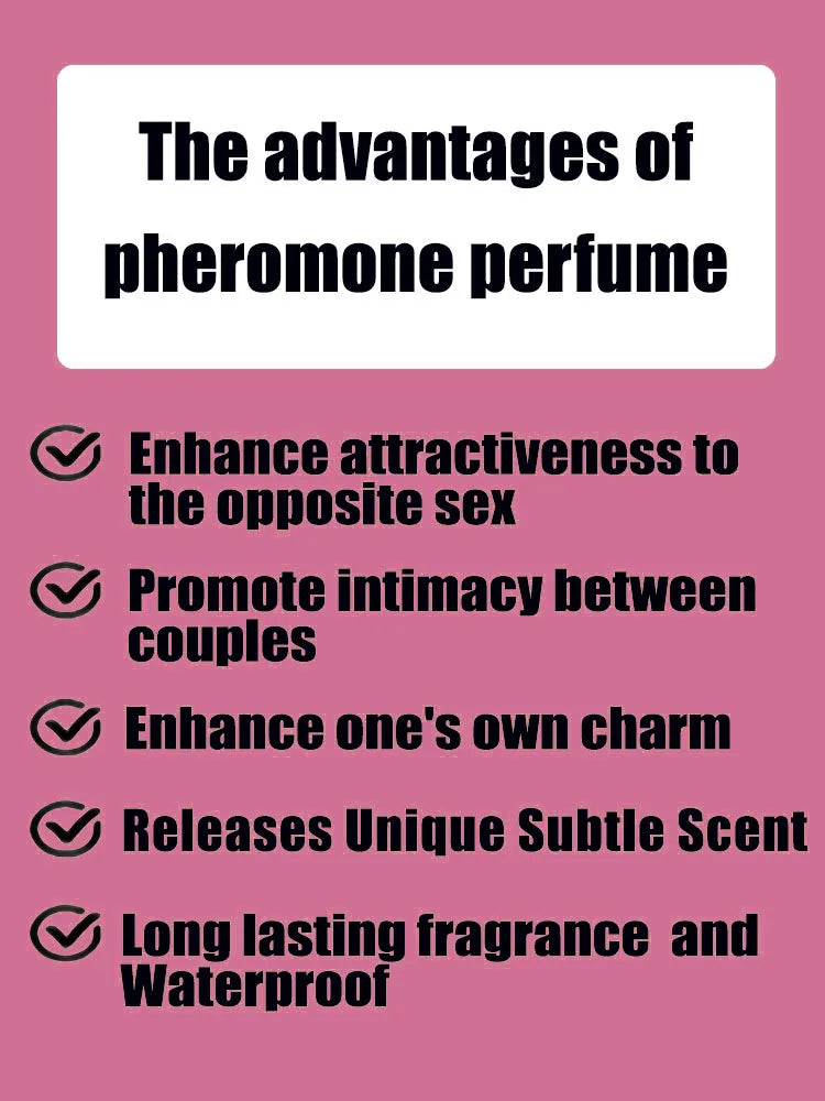 New Pheromone Perfume for men and women, long-lasting unisex fragrance designed to enhance charm and attraction.