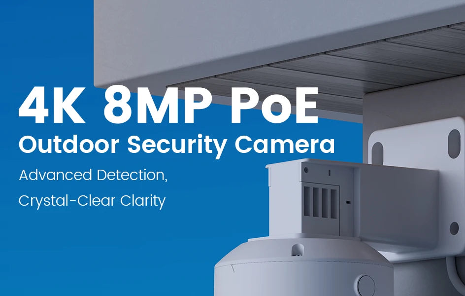 ZOSI C296 4K/3K PoE PTZ Security IP Camera Outdoor AI Detection Starlight Color Night Vision 8MP/5MP HD Video Surveillance Cam