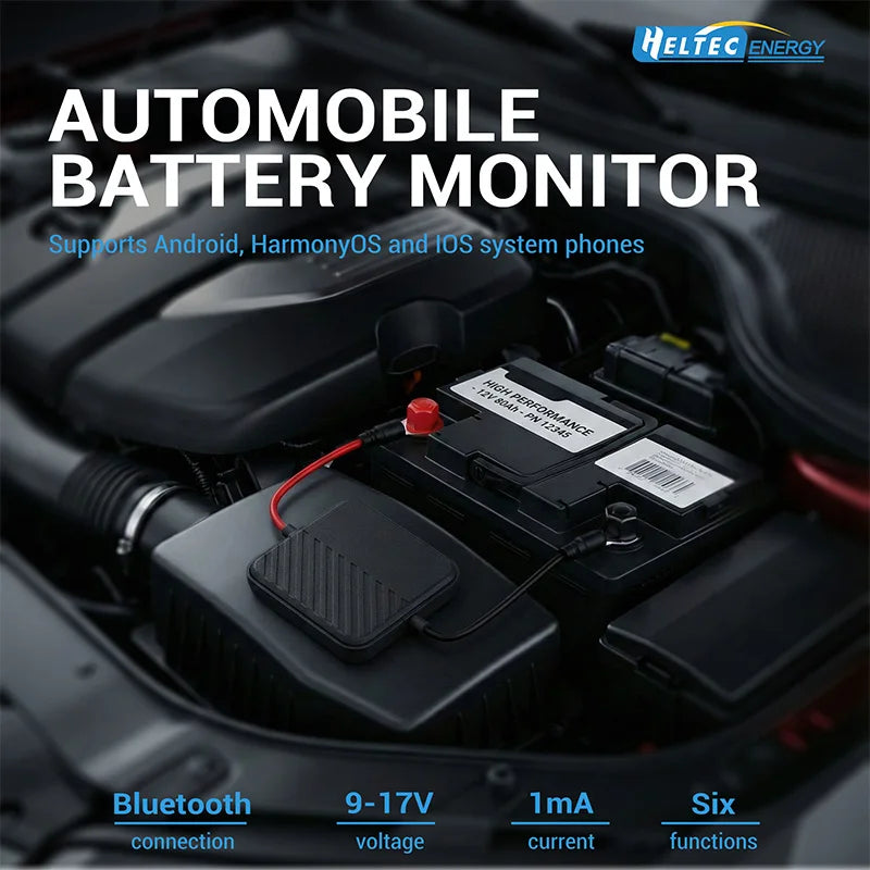 12V Battery Monitor Bluetooth - HT-BM01 Wireless App Tracking Tidesmit