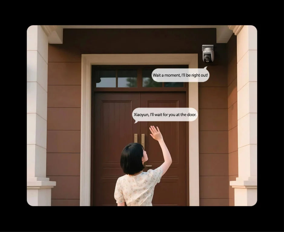Xiaomi Smart Outdoor Camera 4 8 megapixel 4K image quality AI human-vehicle detection 360° PTZ Full color night vision IP66 CN