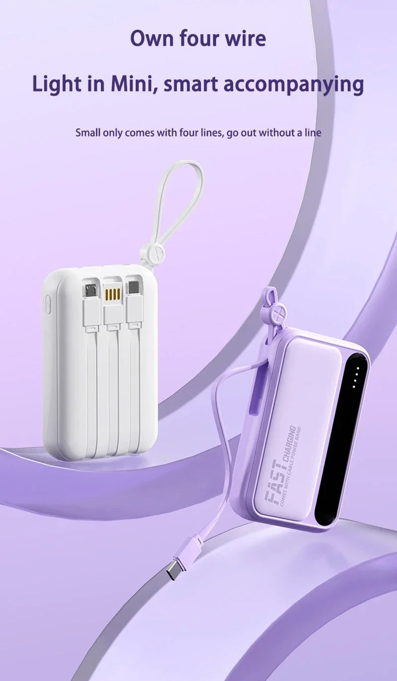 Portable Charger 50000mAh with 4 Built-in Cables | Tidesmit Tidesmit