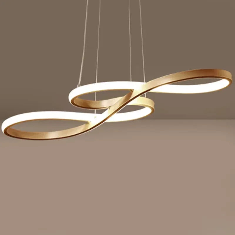 Modern Nordic LED Ring Light | Dimmable Minimalist Home Lamp 92cm GoldenA-92CM 110v220v Tidesmit